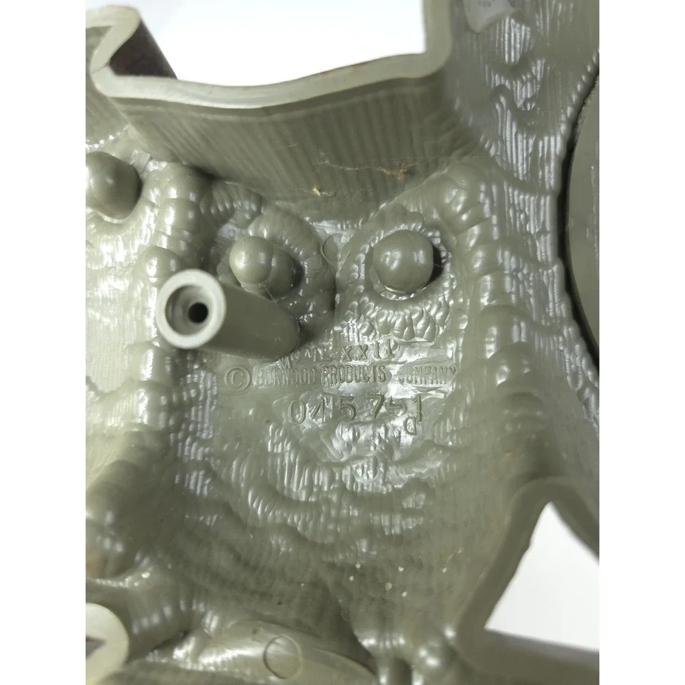 Vintage BURWOOD Wall Clock Owl motif Plastic Estimated circa 1970s-80s